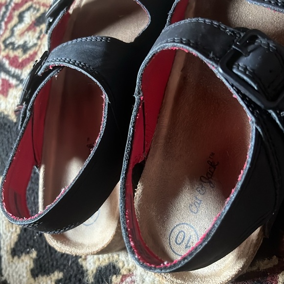 👓Black Velcro sandals / size 10 girls / Cat&Jack - Picture 2 of 6